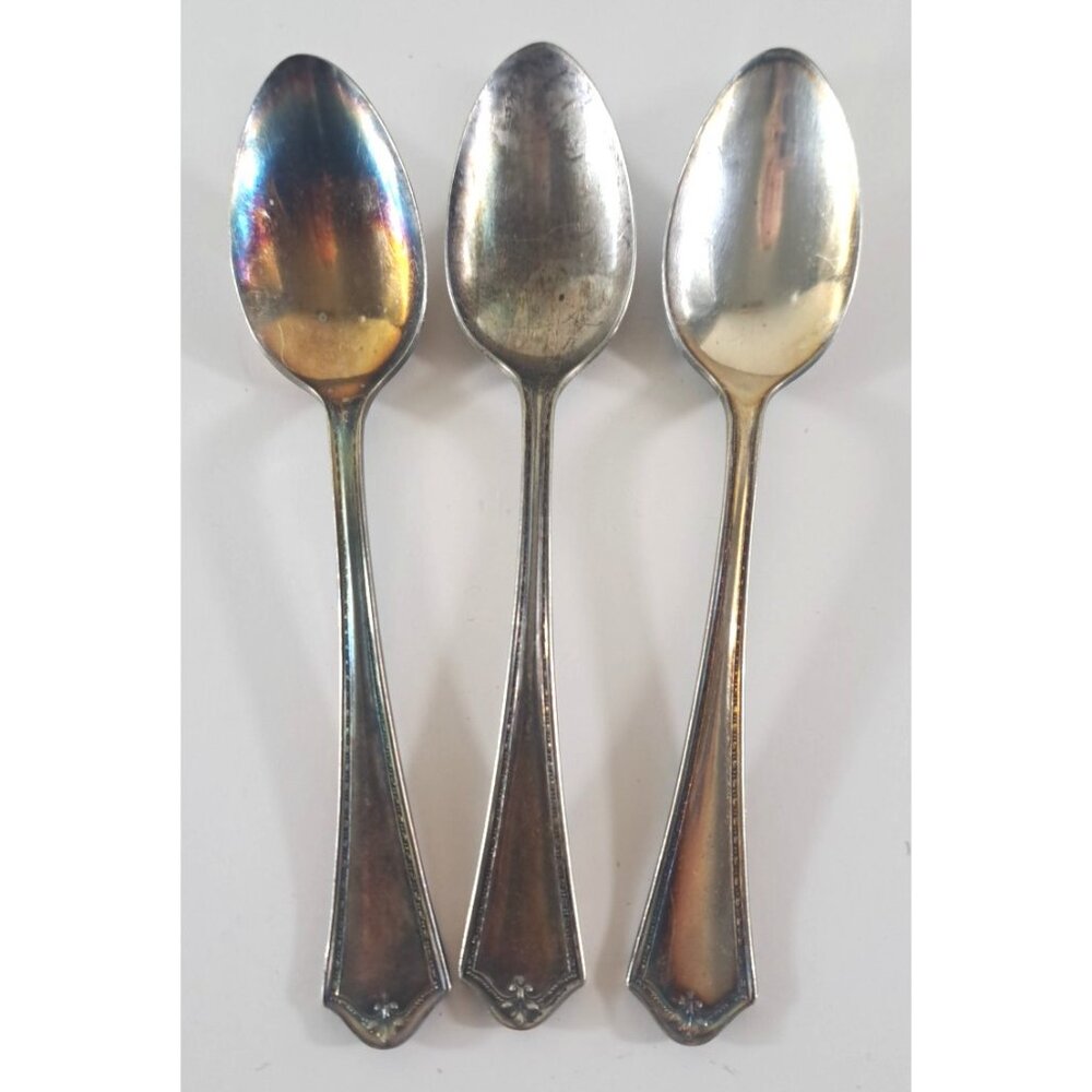 Antique Oneida Community Spoons Chautauqua Georgia Lot of 3 Silverplate Flatware